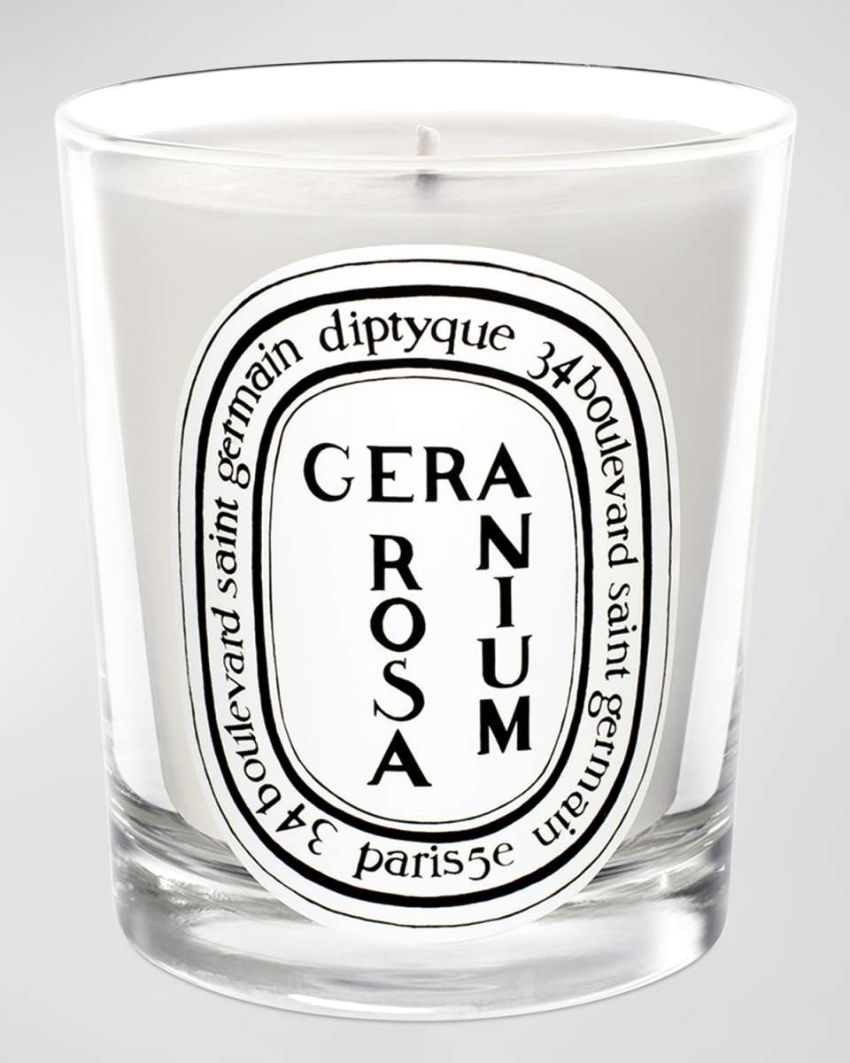 Geranium Rosa (Rose) Scented Candle, 6.5 oz.